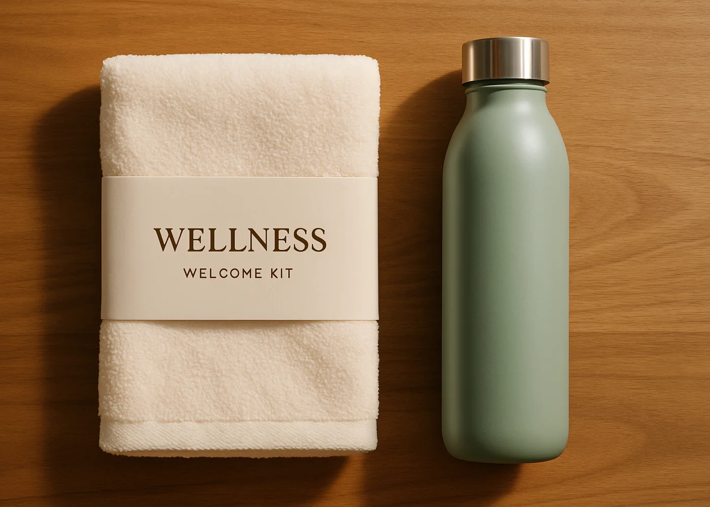 Welcome Kit Founder: asciugamano e borraccia Aline Studio